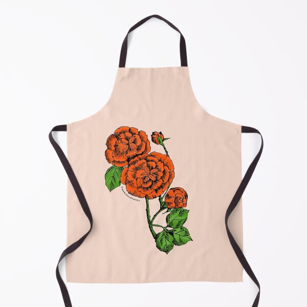 Item preview, Orange Pompon Rose Bloom Double 16-25 Petals In 3+ Rows designed and sold by Rachael Taylor.