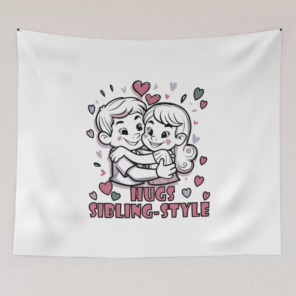 Item preview, Hugs siblings-style Happy siblings day designed and sold by Taans-Creation.