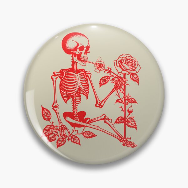 Item preview,  Skeletons smoking with roses designed and sold by ViguStore.
