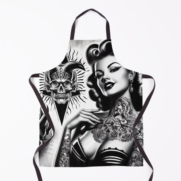 Item preview, Hot Tattooed Pin-up designed and sold by PulpVintage.