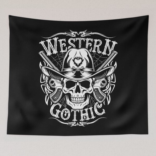 Item preview, Western Gothic Original Vintage Old West Skull designed and sold by BoggsNicolasArt.