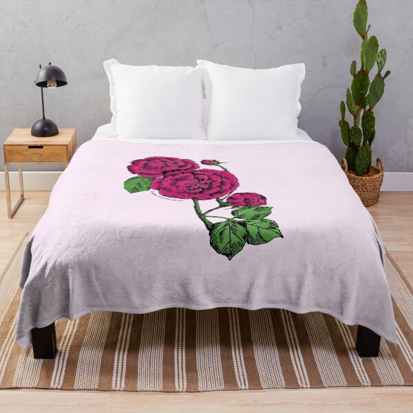 Item preview, Deep Pink Pompon Rose Bloom Double 16-25 Petals In 3+ Rows designed and sold by zenithcreative.