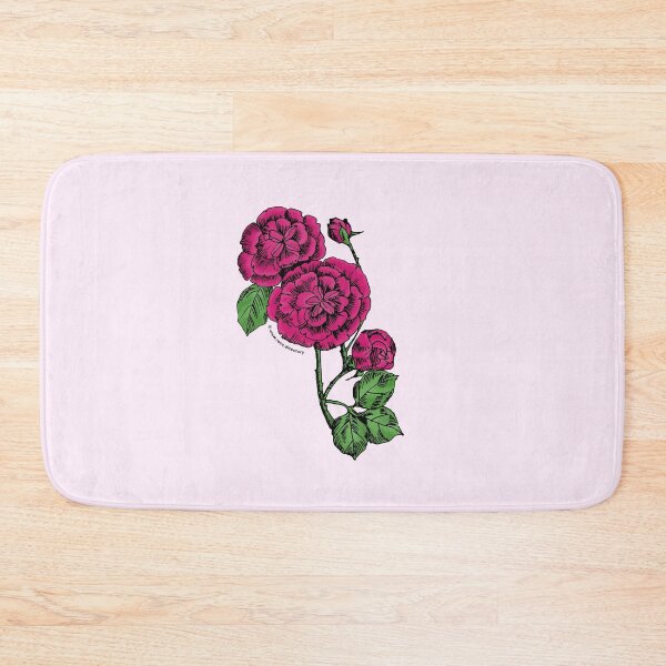 Item preview, Deep Pink Pompon Rose Bloom Double 16-25 Petals In 3+ Rows designed and sold by Rachael Taylor.