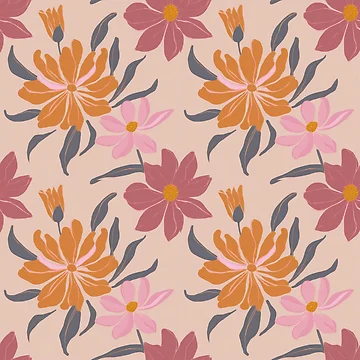 Artwork thumbnail, Spring Flower Pattern Design - Seamless Pattern by patternjp