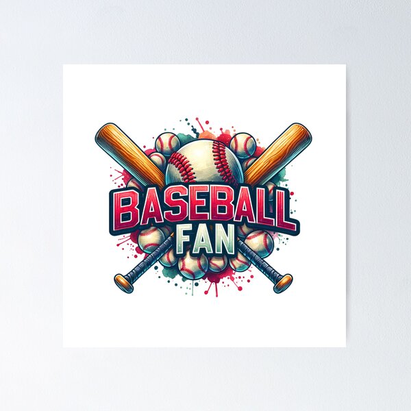 Aperçu de l'œuvre Fan de baseball créée et vendue par PassionforLove.