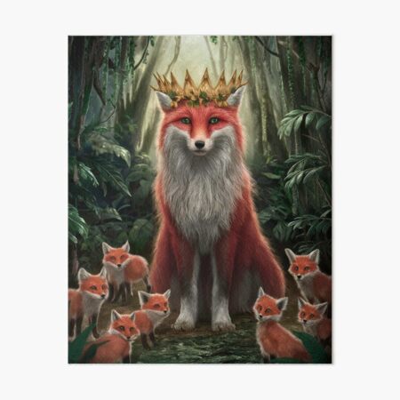 Item preview, Fox Portrait. Fox king designed and sold by FoxVibes.