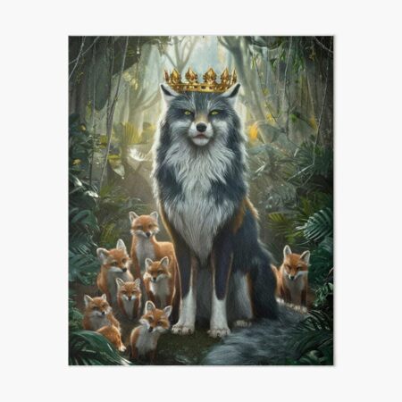 Item preview, Fox Portrait. Fox king designed and sold by FoxVibes.