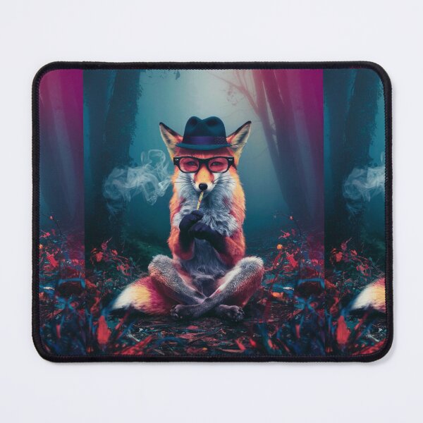 Item preview, Fox Portrait. smoking in nature designed and sold by FoxVibes.