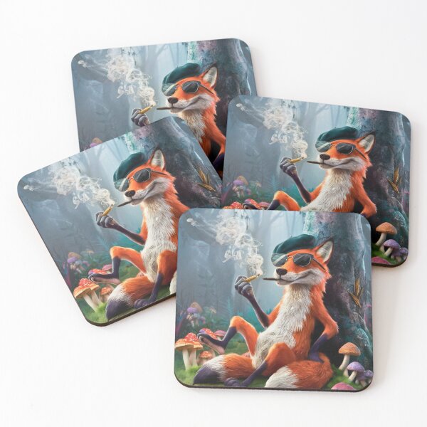 Artikelvorschau, Fuchsporträt. Rauchen in der Natur entworfen und verkauft von FoxVibes.