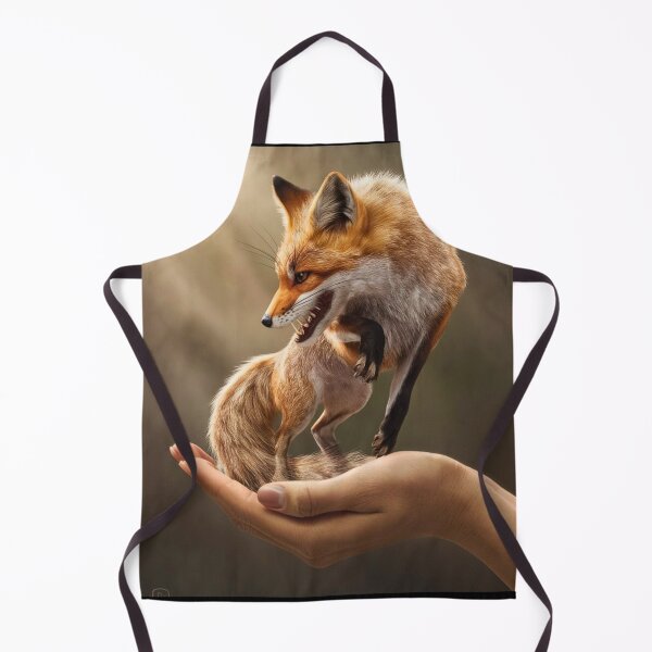 Artikelvorschau, Fuchsporträt. Wilder Fuchs, handtellergroß entworfen und verkauft von FoxVibes.