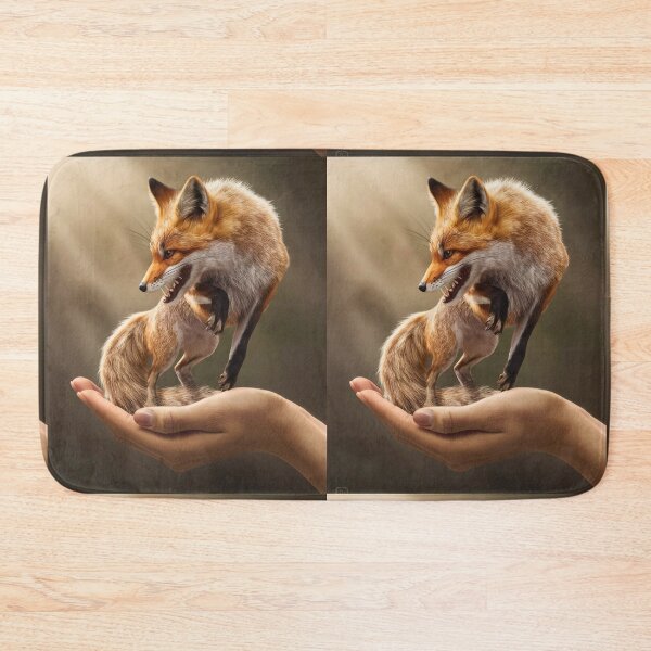 Item preview, Fox Portrait. Fierce fox, palm size designed and sold by FoxVibes.