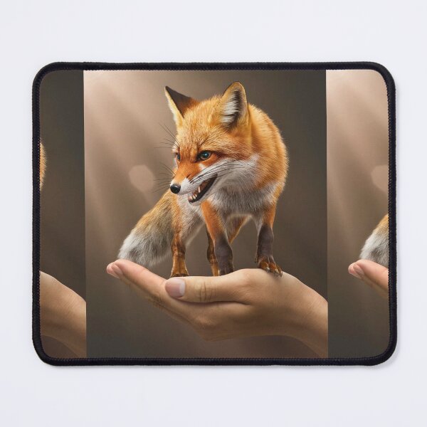 Item preview, Fox Portrait. Fierce fox, palm size designed and sold by FoxVibes.