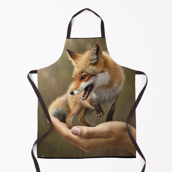 Artikelvorschau, Fuchsporträt. Wilder Fuchs, handtellergroß entworfen und verkauft von FoxVibes.