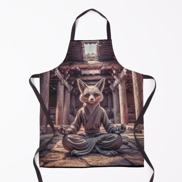Item preview, Fox Portrait. meditation in temple designed and sold by FoxVibes.
