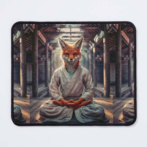 Artikelvorschau, Fuchsporträt. Meditation im Tempel entworfen und verkauft von FoxVibes.