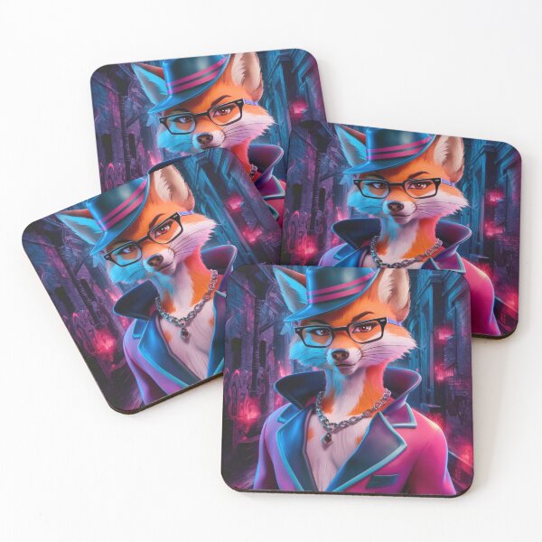 Item preview, Fox Portrait. hip-hop style, cyberpunk style, graffiti fashion designed and sold by FoxVibes.