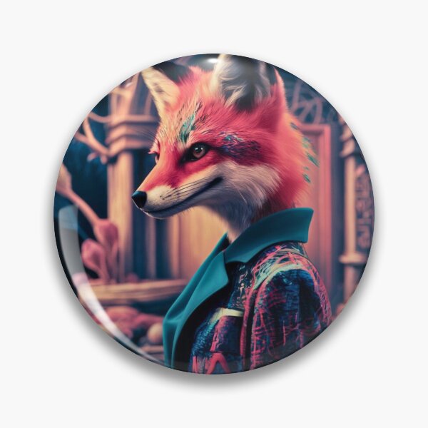 Item preview, Fox Portrait. hip-hop style, cyberpunk style, graffiti fashion designed and sold by FoxVibes.