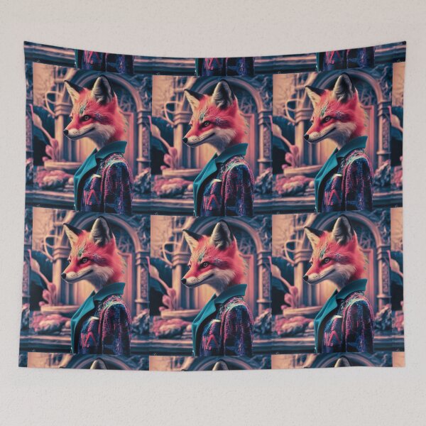 Item preview, Fox Portrait. hip-hop style, cyberpunk style, graffiti fashion designed and sold by FoxVibes.