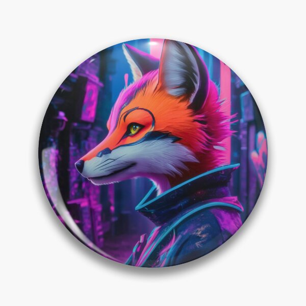 Item preview, Fox Portrait. hip-hop style, cyberpunk style, graffiti fashion designed and sold by FoxVibes.