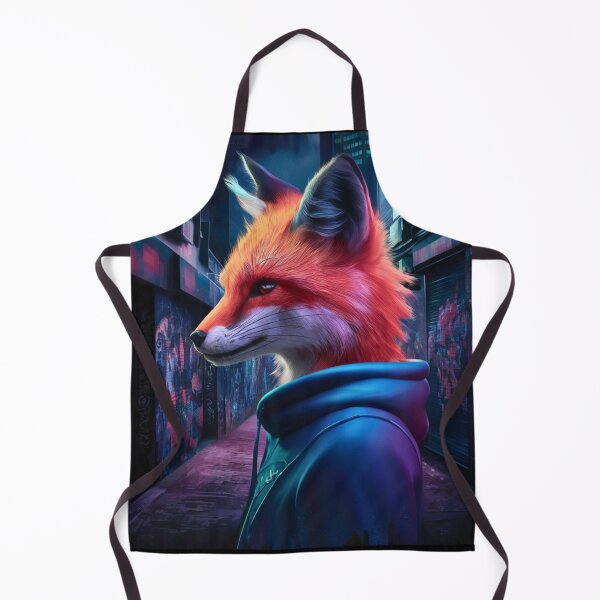 Item preview, Fox Portrait. hip-hop style, cyberpunk style, graffiti fashion designed and sold by FoxVibes.