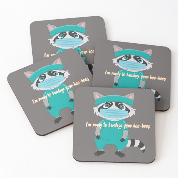 Item preview, Cute Surgeon raccoon designed and sold by atedesigns.