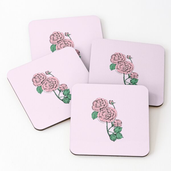 Item preview, Light Pink Pompon Rose Bloom Double 16-25 Petals In 3+ Rows designed and sold by zenithcreative.