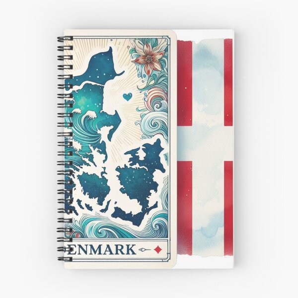 Item preview, Denmark Map designed and sold by vectcd.