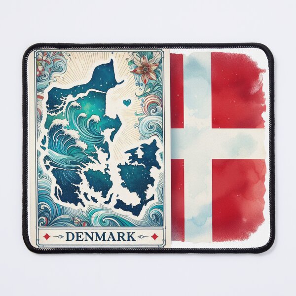 Item preview, Denmark Map designed and sold by vectcd.