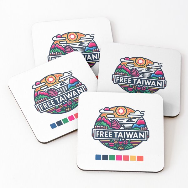 Item preview, Colorful Free Taiwan Landscape Badge  designed and sold by Places On Earth.