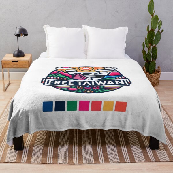 Item preview, Colorful Free Taiwan Landscape Badge  designed and sold by Places On Earth.
