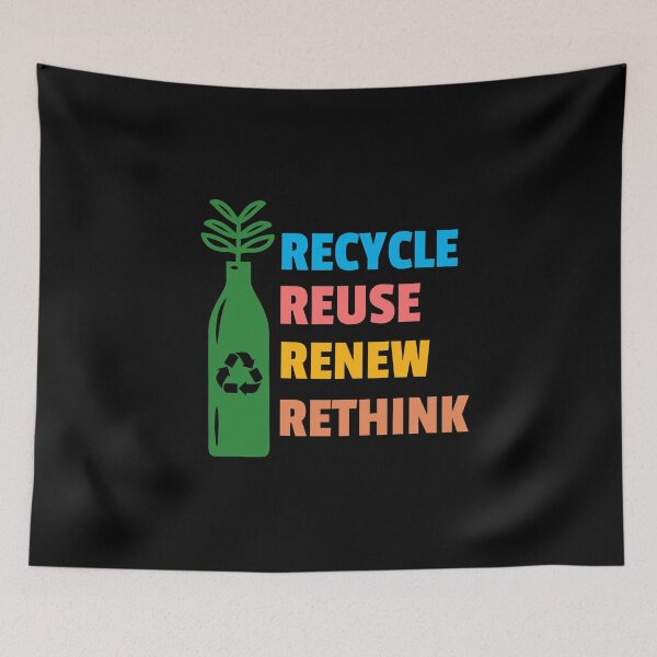 Item preview, Recycle Reuse Renew Rethink designed and sold by 87-Aesthetics.