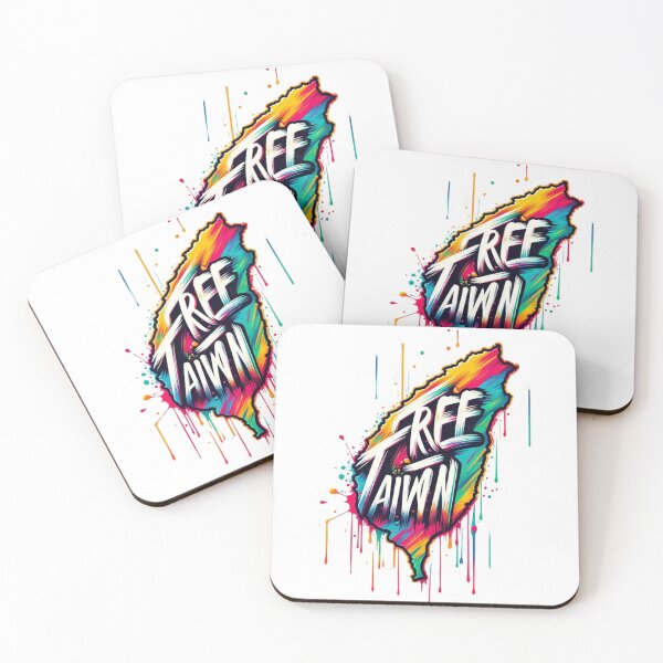 Item preview, Free Taiwan Colorful Map designed and sold by Places On Earth.