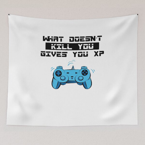 Item preview, What Doesn't Kill You Gives You XP designed and sold by TeeTimeGuys.