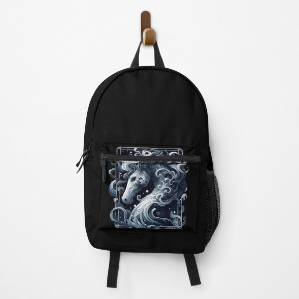 Item preview, Monochromatic Outline Hippocampus Seahorse designed and sold by TomFrontierArt.