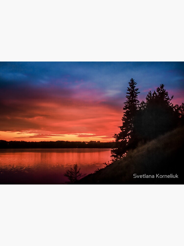Summer sunset at the river by SvetlanaKorneli