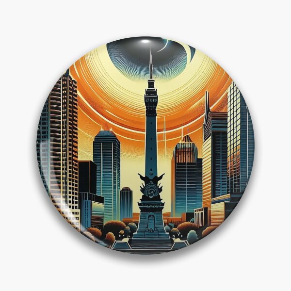 Item preview, Solar Eclipse Indianapolis 2024 designed and sold by Lowtech.