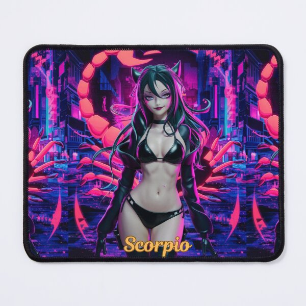 Item preview, Scorpio Zodiac, whimsical lady, Scorpio girl, cosmos goddess, sexy girl, cyberpunk style, hip-hop style designed and sold by ZodiacWonders.