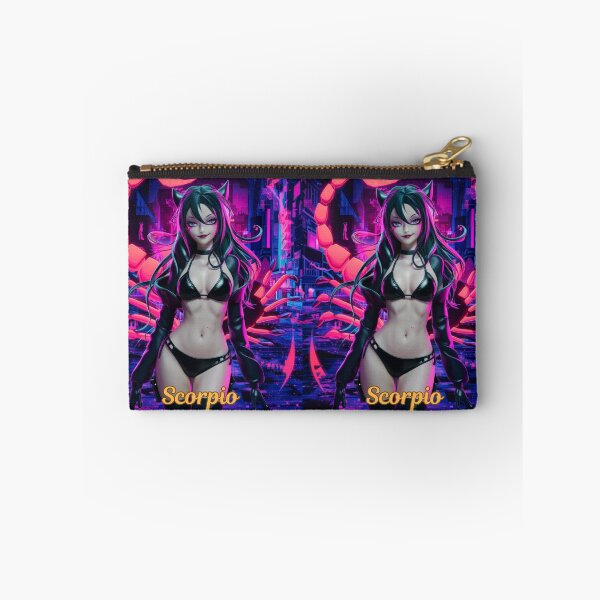 Item preview, Scorpio Zodiac, whimsical lady, Scorpio girl, cosmos goddess, sexy girl, cyberpunk style, hip-hop style designed and sold by ZodiacWonders.