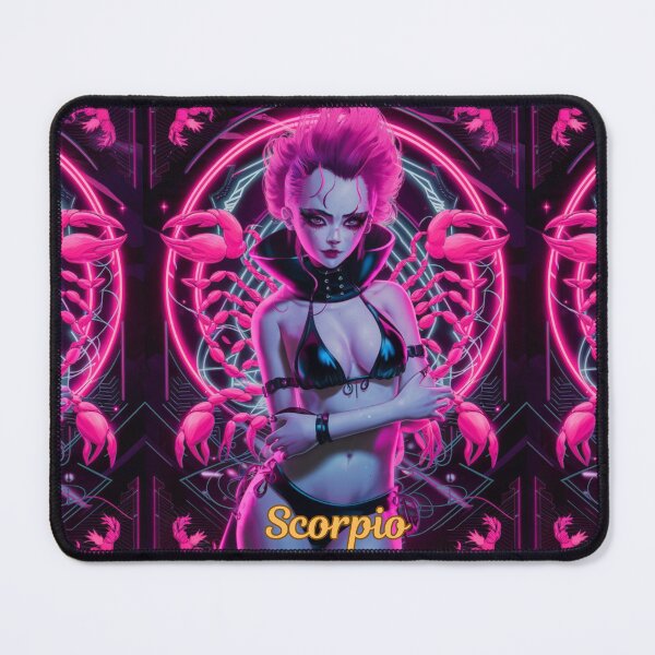 Item preview, Scorpio Zodiac, whimsical lady, Scorpio girl, cosmos goddess, sexy girl, cyberpunk style, hip-hop style designed and sold by ZodiacWonders.