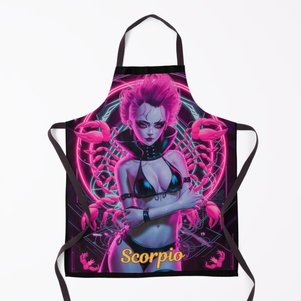 Item preview, Scorpio Zodiac, whimsical lady, Scorpio girl, cosmos goddess, sexy girl, cyberpunk style, hip-hop style designed and sold by ZodiacWonders.
