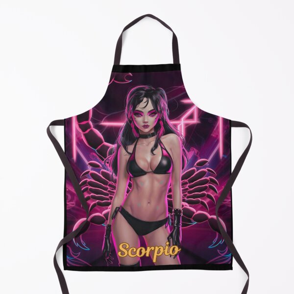Item preview, Scorpio Zodiac, whimsical lady, Scorpio girl, cosmos goddess, sexy girl, cyberpunk style, hip-hop style designed and sold by ZodiacWonders.