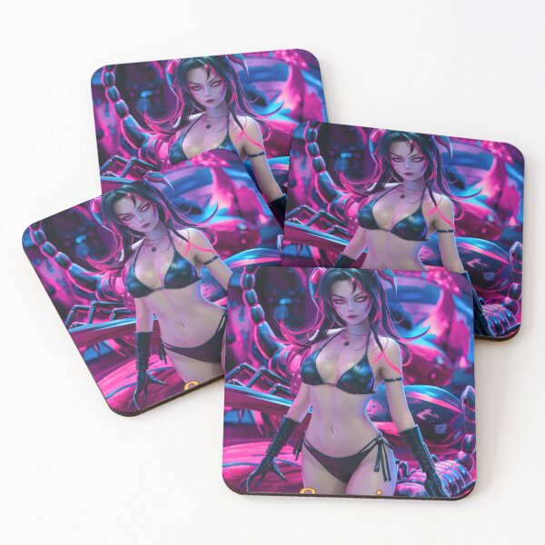 Item preview, Scorpio Zodiac, whimsical lady, Scorpio girl, cosmos goddess, sexy girl, cyberpunk style, hip-hop style designed and sold by ZodiacWonders.
