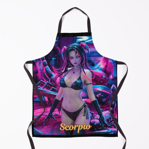 Item preview, Scorpio Zodiac, whimsical lady, Scorpio girl, cosmos goddess, sexy girl, cyberpunk style, hip-hop style designed and sold by ZodiacWonders.