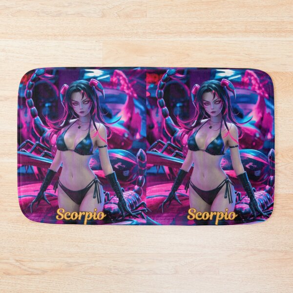 Item preview, Scorpio Zodiac, whimsical lady, Scorpio girl, cosmos goddess, sexy girl, cyberpunk style, hip-hop style designed and sold by ZodiacWonders.