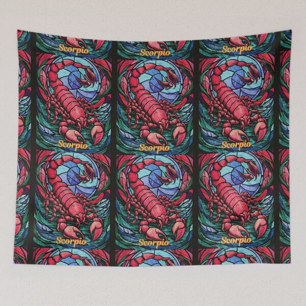 Item preview, Scorpio Zodiac, stained glass designed and sold by ZodiacWonders.