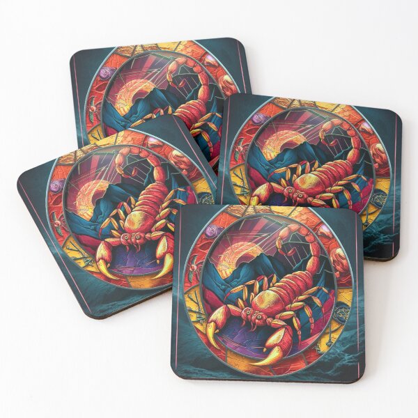 Item preview, Scorpio Zodiac, stained glass designed and sold by ZodiacWonders.