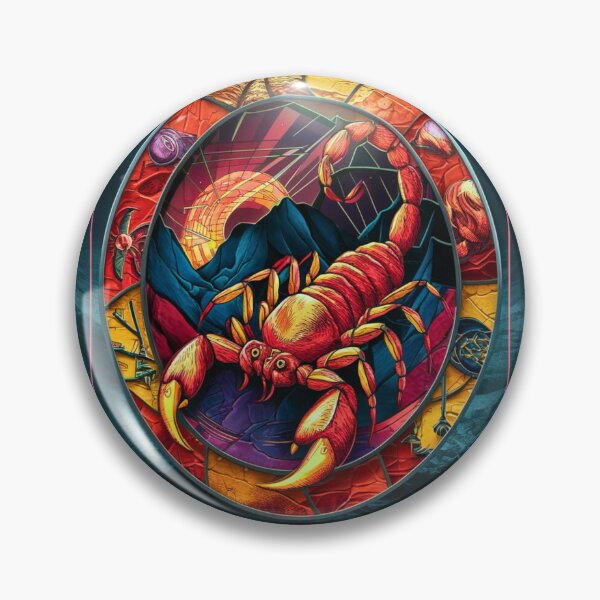 Item preview, Scorpio Zodiac, stained glass designed and sold by ZodiacWonders.