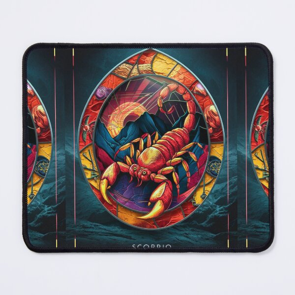 Item preview, Scorpio Zodiac, stained glass designed and sold by ZodiacWonders.