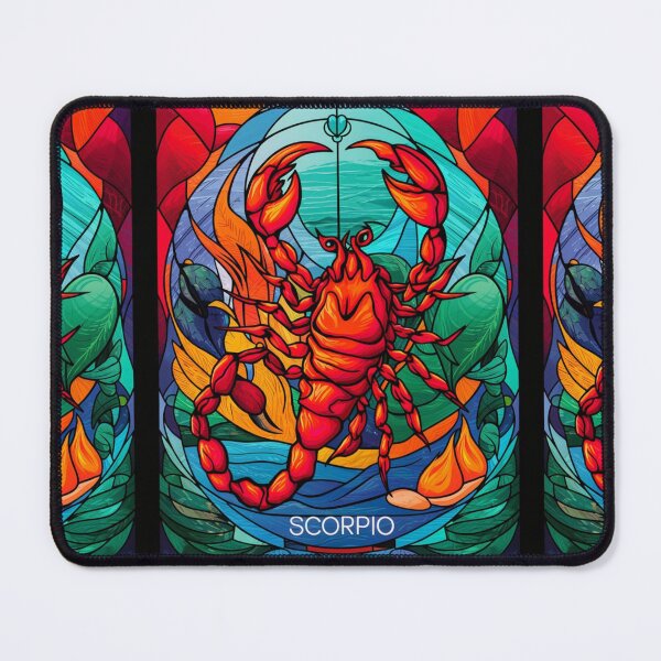Item preview, Scorpio Zodiac, stained glass designed and sold by ZodiacWonders.