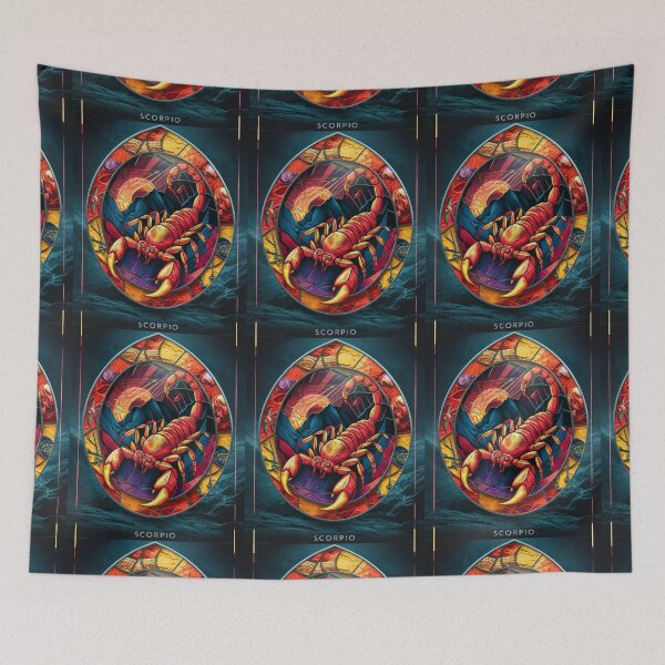 Item preview, Scorpio Zodiac, stained glass designed and sold by ZodiacWonders.